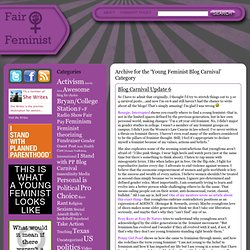 Young Feminist Blog Carnival Archive - Fair and Feminist