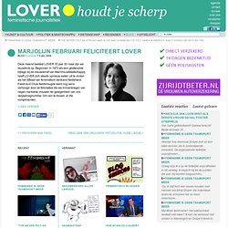 tijdschrift LOVER - feministische journalistiek - Marjolijn Februari feliciteert LOVER