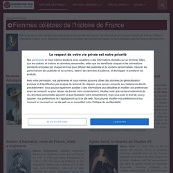 Femmes célèbres de l'histoire de France (Histoire de France)