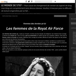 Femmes de la Royal Air Force - Le monde de Stef