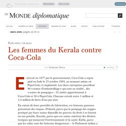 Les femmes du Kerala contre Coca-Cola, par Vandana Shiva