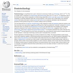 Femtotechnology