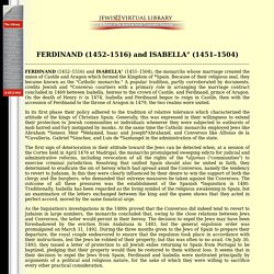 Ferdinand (1452–1516) and Isabella° (1451–1504)