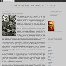 Léautaud, l'ombre de Céline