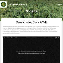 Fermentation Show & Tell