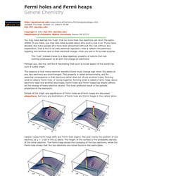 Fermi holes and Fermi heaps, Fall 2002, CH352 Physical Chemistry