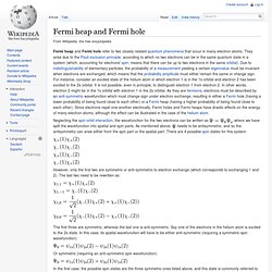 Fermi hole