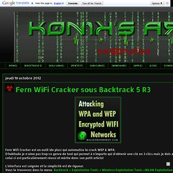 Fern WiFi Cracker sous Backtrack 5 R3