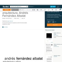 12 ANDRÉS FERNÁNDEZ ALBALAT for Lecciones de arquitectura. Andrés Fernández Albalat