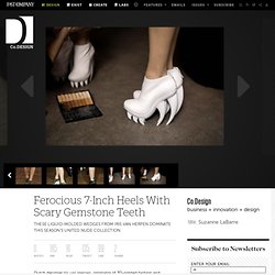 Ferocious 7-Inch Heels With Scary Gemstone Teeth