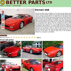Ferrari 348 history, photos on Better Parts LTD