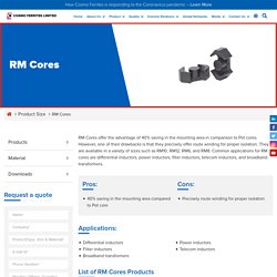 Ferrite RM Cores For Filter, Telecom Inductors and Transformers