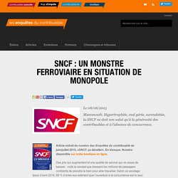 SNCF : un monstre ferroviaire en situation de monopole