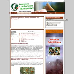 Fertilisants biologiques : sont-ils intéressants pour l’horticulture ? - PERCEPTION
