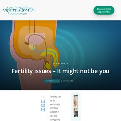 Fertility issues – It might not be you