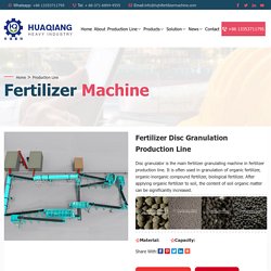 Fertilizer Disc Granulation Production Line