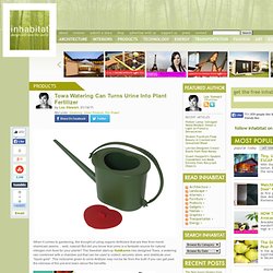 Watering Can Designed for Fertilizing Plants with Human Urine