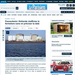 Fessenheim: Hollande réaffirme la fermeture sans en préciser la date