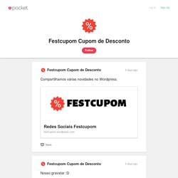 Festcupom Cupom de Desconto on Pocket