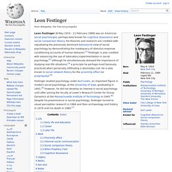 Leon Festinger