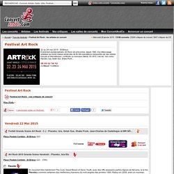 Festival Art Rock: critiques, places de concert, billet, billetterie et liste des concerts