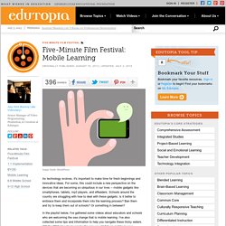 Five-Minute Film Festival: Mobile Learning