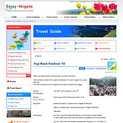 Fuji Rock Festival '13/Event/Japan travel tourism guide - Enjoy Niigata