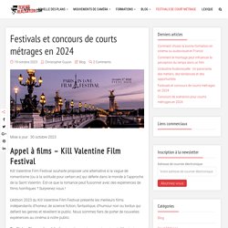 Festivals de court métrage en 2020 : liste et dates