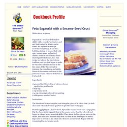 Feta Saganaki with a Sesame-Seed Crust