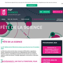 Fête de la Science 2020 (Lyon et Rhône)