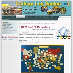 Fête UPE2A le 20/12/2012 - Collège Les Saules
