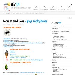 ELV34 » Blog Archive » Fêtes et traditions – pays anglophones