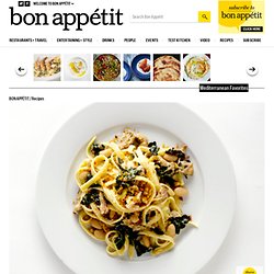 Fettuccine with Pork, Greens, and Beans Recipe: Bon Appétit