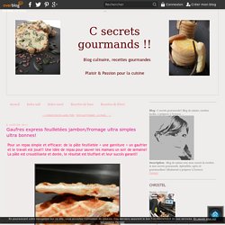 Gaufres express feuilletées jambon/fromage ultra simples ultra bonnes! - C secrets gourmands