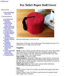 Fez Toilet Paper Roll Cover