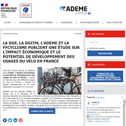 étude Ademe, impact éco et dvpt vélo, Fr