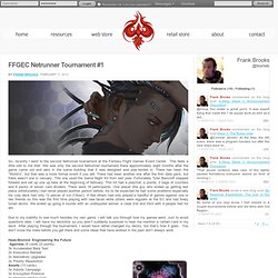 FFGEC Netrunner Tournament #1