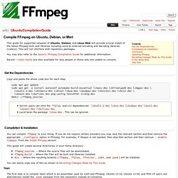 UbuntuCompilationGuide – FFmpeg