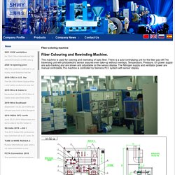 fiber coloring machine