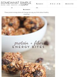 High Fiber and Protein Energy Bites
