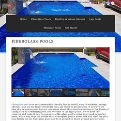 FIBERGLASS POOLS