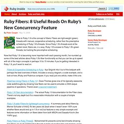 Ruby Fibers: 8 Useful Reads On Ruby’s New Concurrency Feature