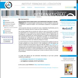 FIBONACCI — Site de l'Institut Français de l'Education