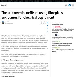 The unknown benefits of using fibreglass enclosures for electrical equipment
