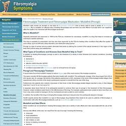 Fibromyalgia Treatment and Fibromyalgia Medication: Modafinil (Provigil)