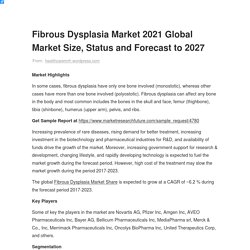 Fibrous Dysplasia Market 2021 Global Market Size, Status and Forecast to 2027