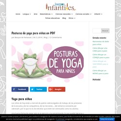 Fichas con posturas de YOGA para niños en PDF para descargar