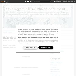 fiche de lecture B. JUANALS - Un blog pour le CAPES de documentation