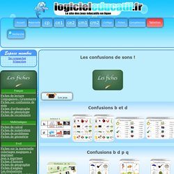 Fiches confusions de sons - b p - v f - d t - c g - ch j - b d.