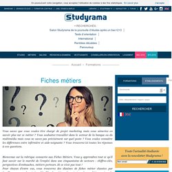 Studyrama - Fiches métier